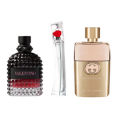 Kit 3 Perfumes - Gucci Guilty, Valentino Intense, Flower By Kenzo (Eau Parfum)