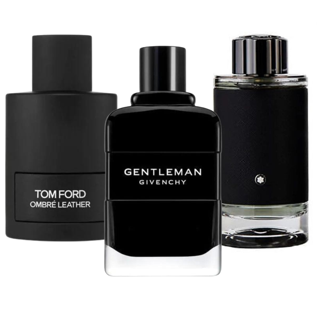 Kit 3 Perfumes - Tom Ford Ombre Leathe, Givenchy Gentleman, Montblanc Explorer (Eau de Parfum)