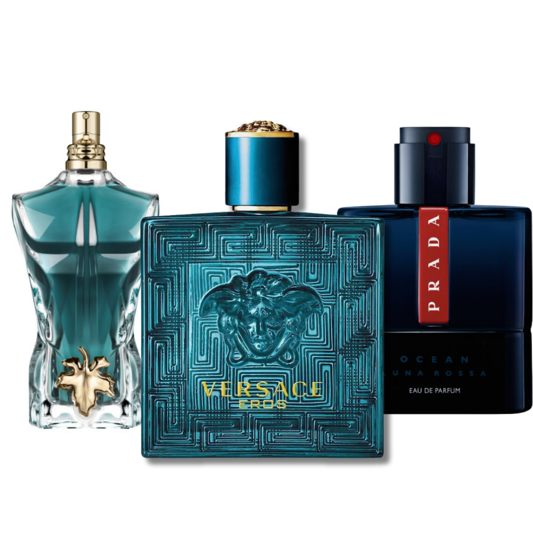 Kit 3 Perfumes - Prada Luna Rossa, Versace Eros, Le Beau (Eau De Parfum)