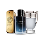 Kit 3 Perfumes - Paco Rabanne ONE MILLION, Dior SAUVAGE y Paco Rabanne INVICTUS (Eau de Parfum)